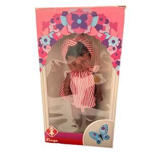 Rare Vintage Furga Italian Doll Mamie No. 8225 African American 13” Baby Doll